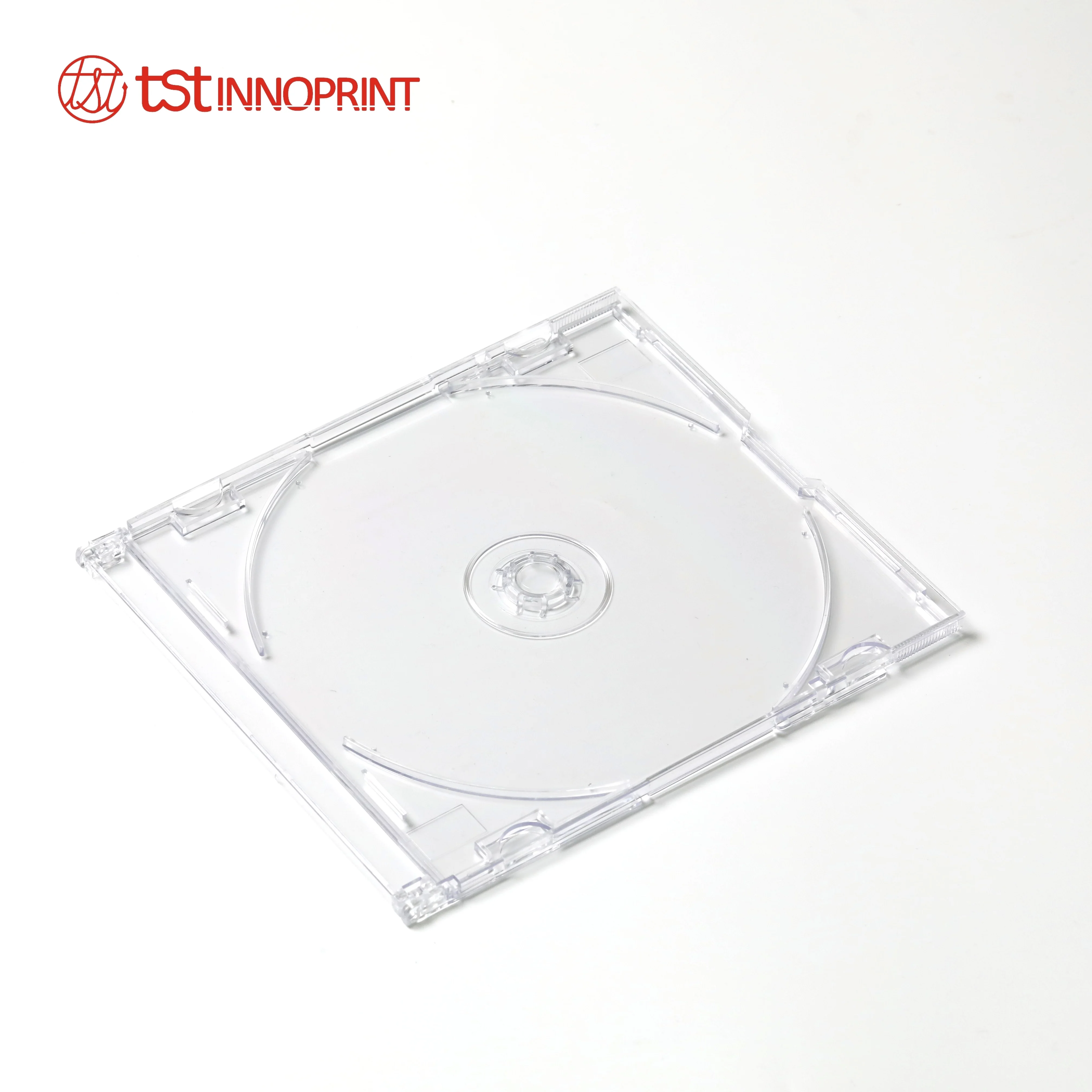 142*125*5mm Polystyrene Material Single CD Disc Thin 7mm Slim Case