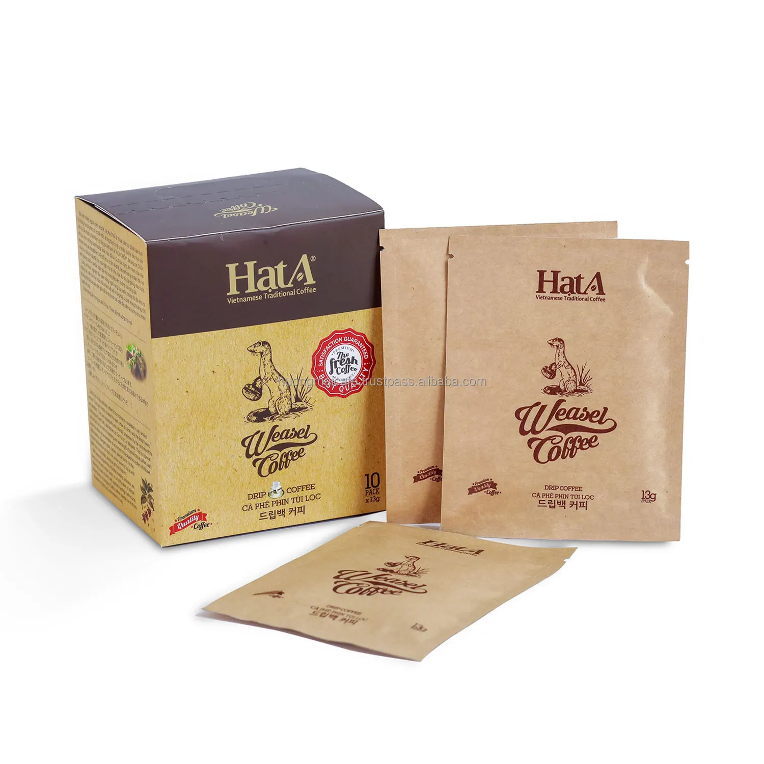 Hot Selling Weasel Drip Coffee 13g *10 packs per box Hat A Brand