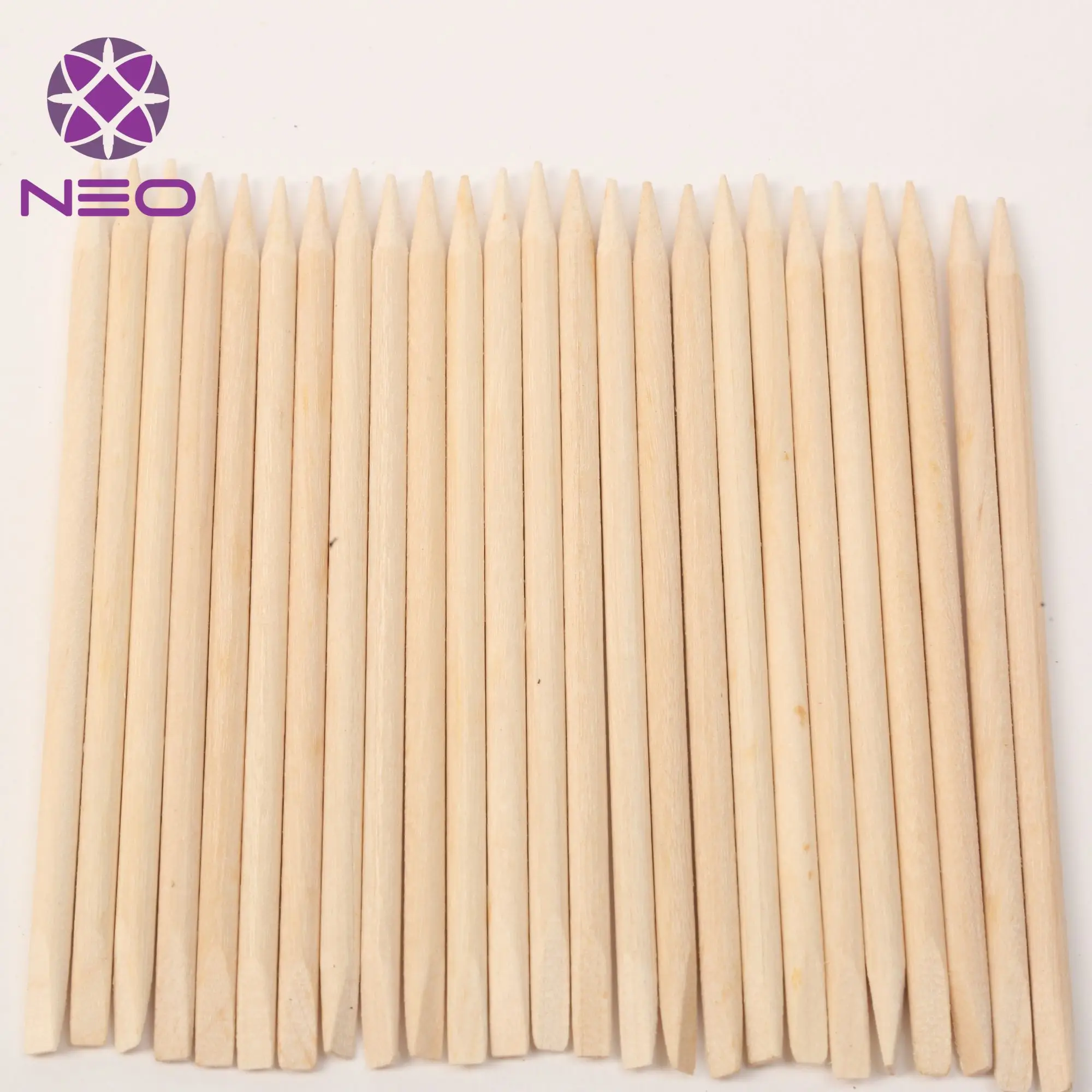 Orange Nail Pusher Disposable Nail File Orange Sticks Remover Tool For Beauty And Personal Care