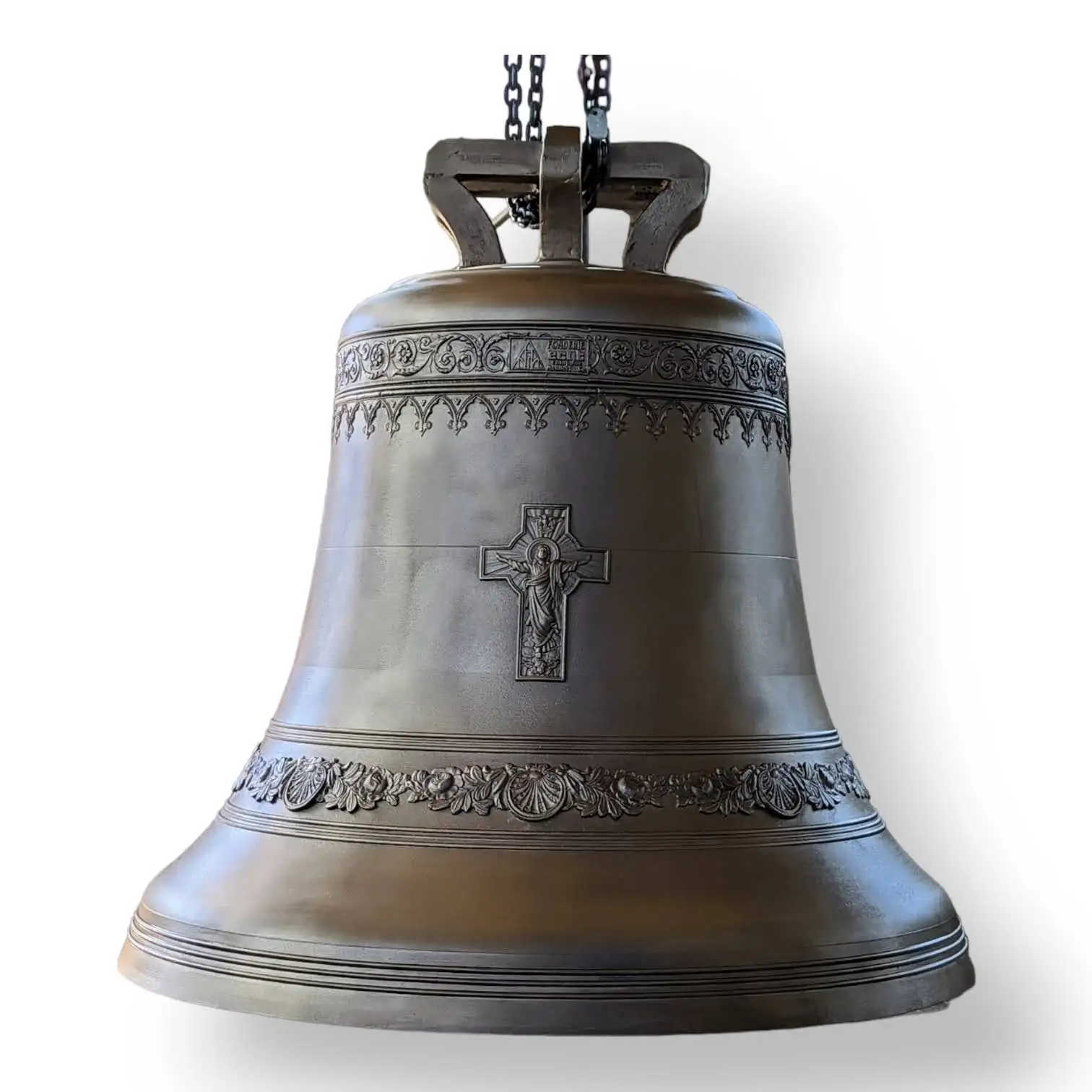 Italian Bronze Bell Outdoor Sculpture 19 kg  315 mm Diameter Custom Model Religious Style Casting Logo Included Note RE D3