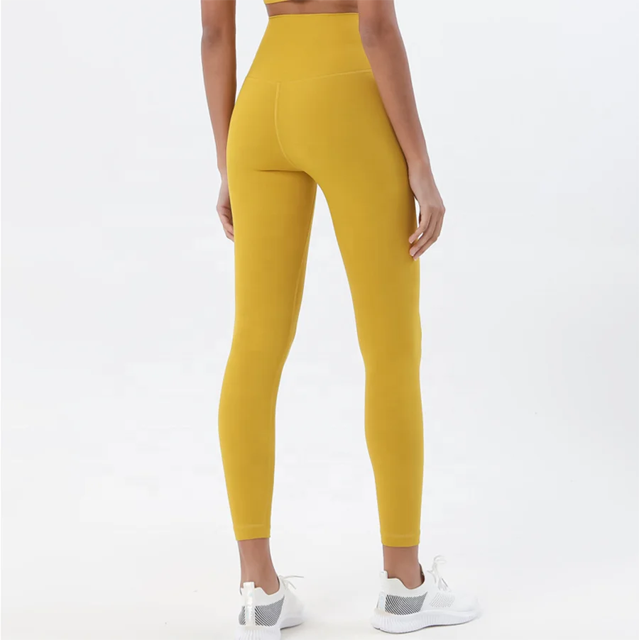 Amazon Wholesale Fashion New Style Black white Gary High Waisted Tight Seamless Yoga Legging