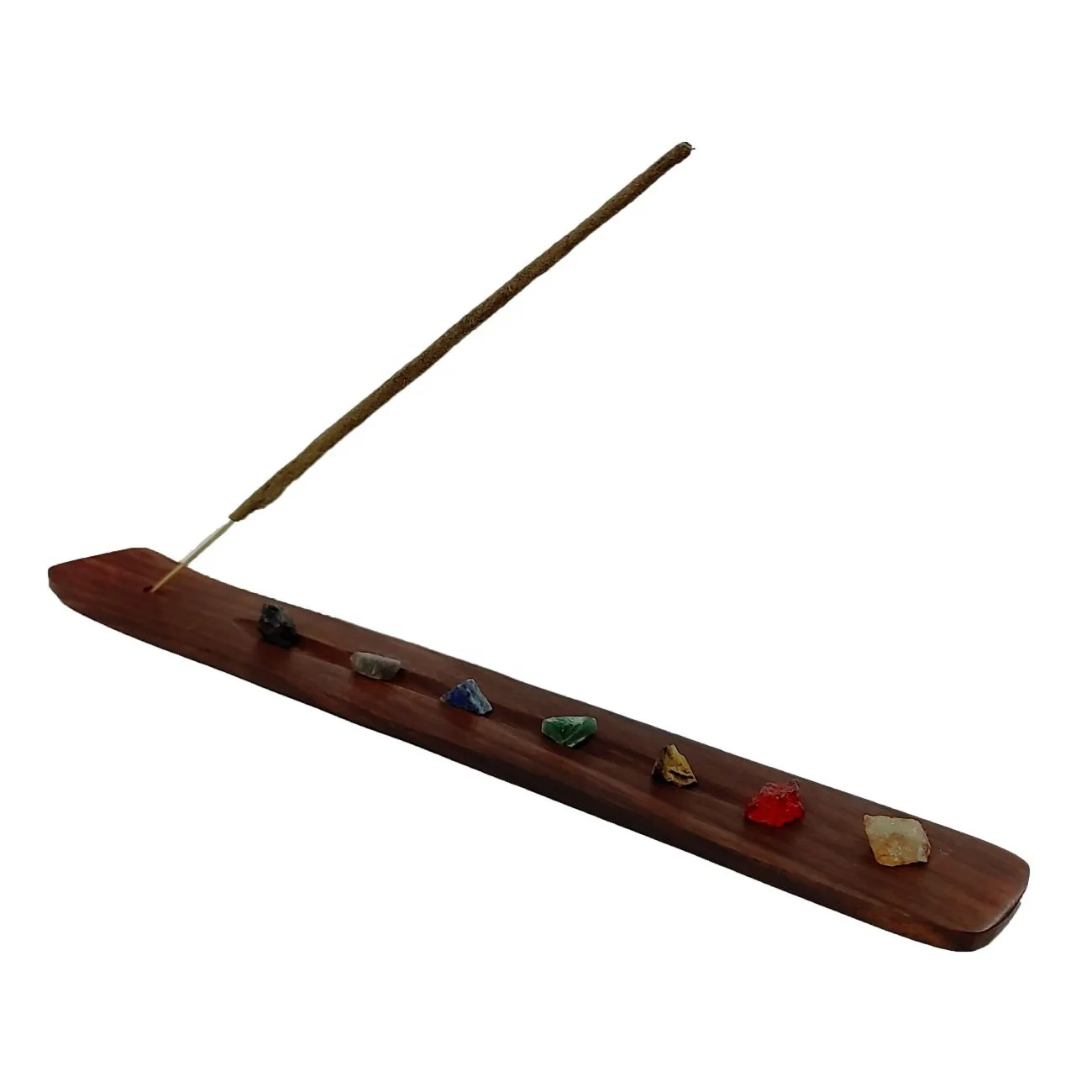 Handmade High Quality 7 Seven Chakra Wooden Incense Stick Holder Plate Stand for Home Meditation Decor Handicraft Made in India