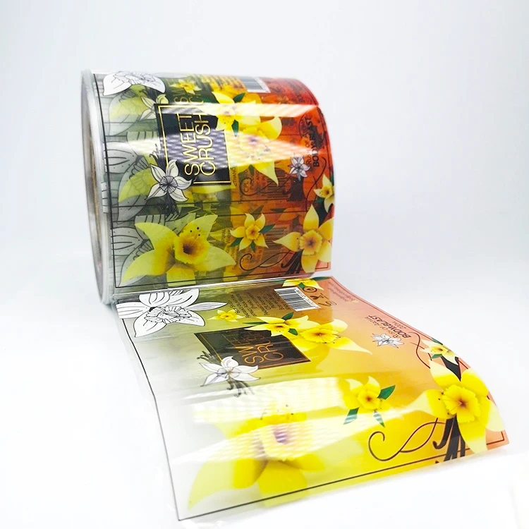 Eco-Solvent Ink Custom Square Roll for Bottle Label Transparent Stickers