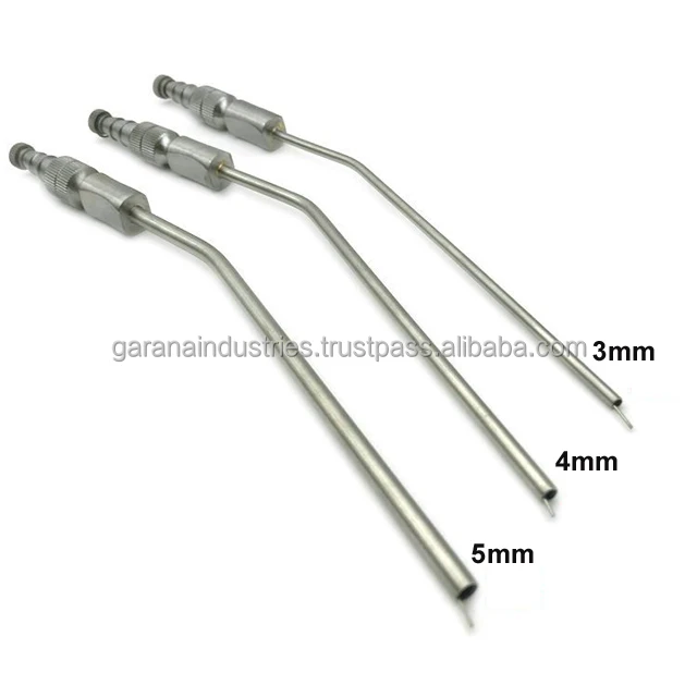 
Set of 3Pcs Frazier Suction Tube ENT Instruments 