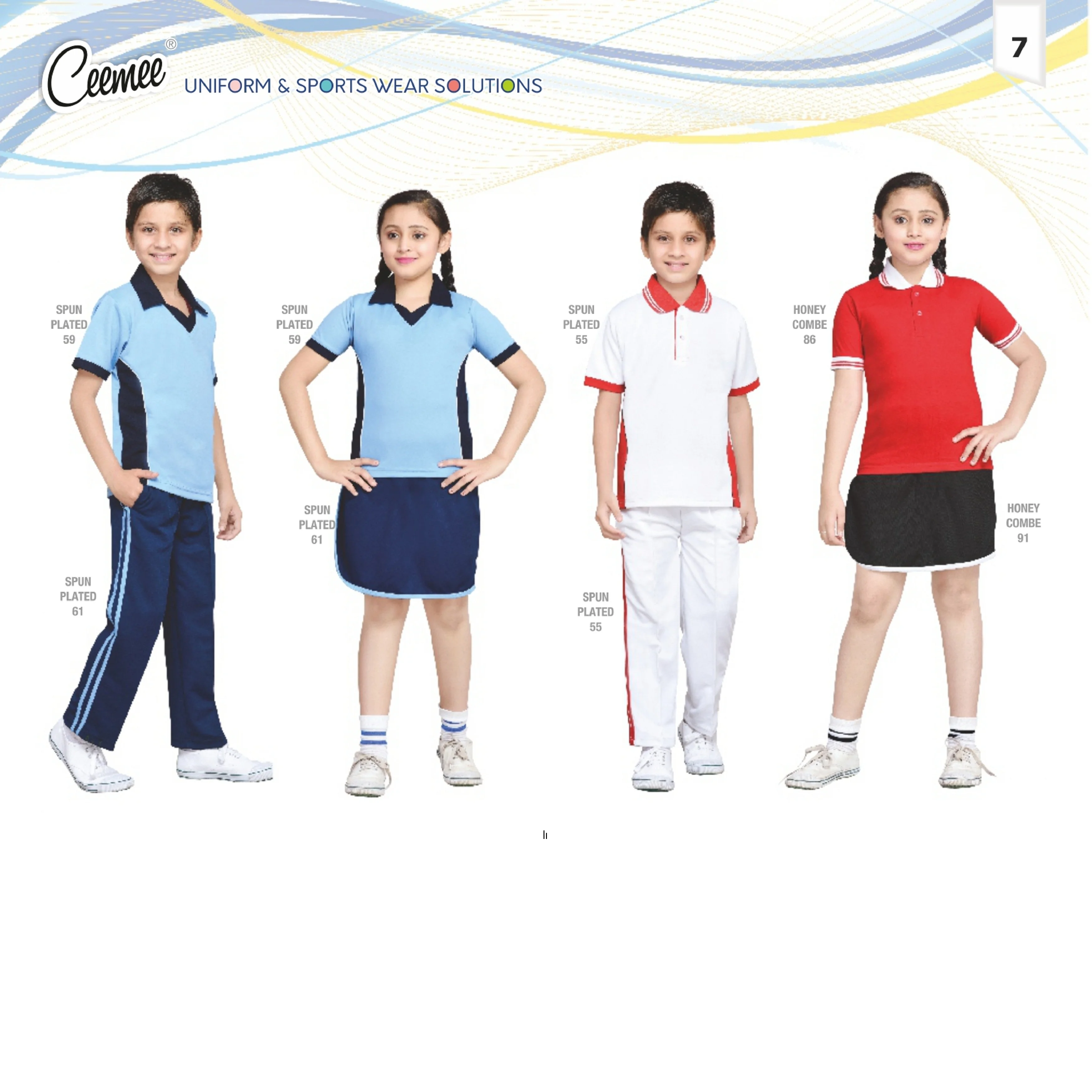 Sports Uniforms For Unisex For  All School Grades With Logo And Name Printing