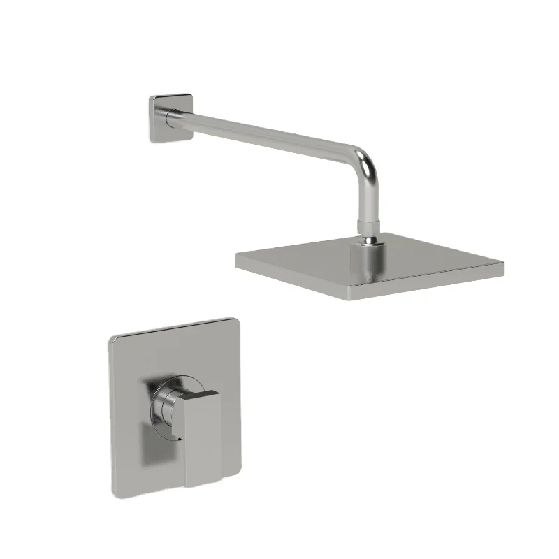 In wall Single handle Shower Faucet Satin Nickel