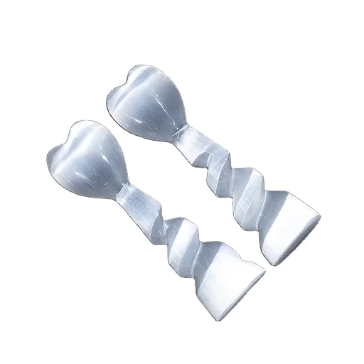 Selenite Gypsum Heart Tower for healing | Selenite Point Gypsum Tower FOR Wicca Decoration | Selenite Unicorn Horn Selenite