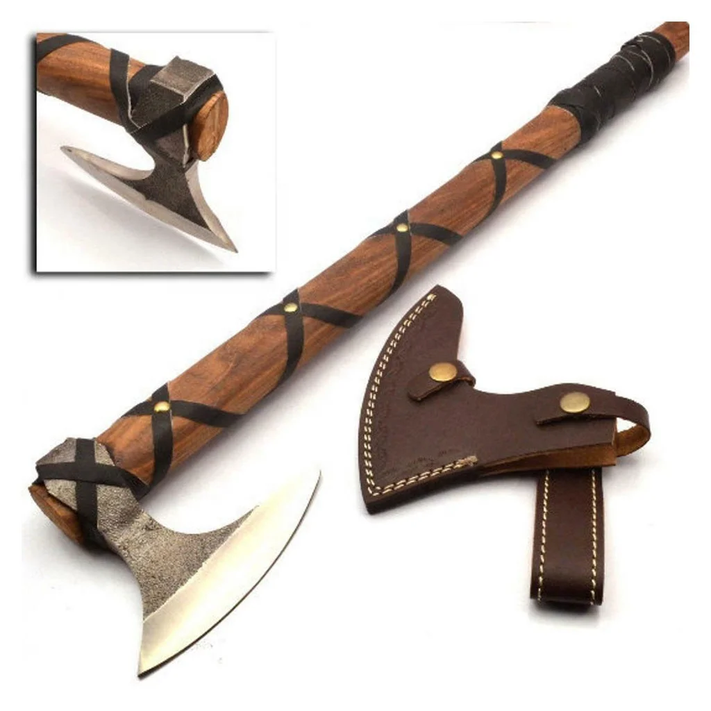 AB 3 Axe Custom Handmade Corban Steel Tomahawk Axe Viking Hunting CAMPING AXE
