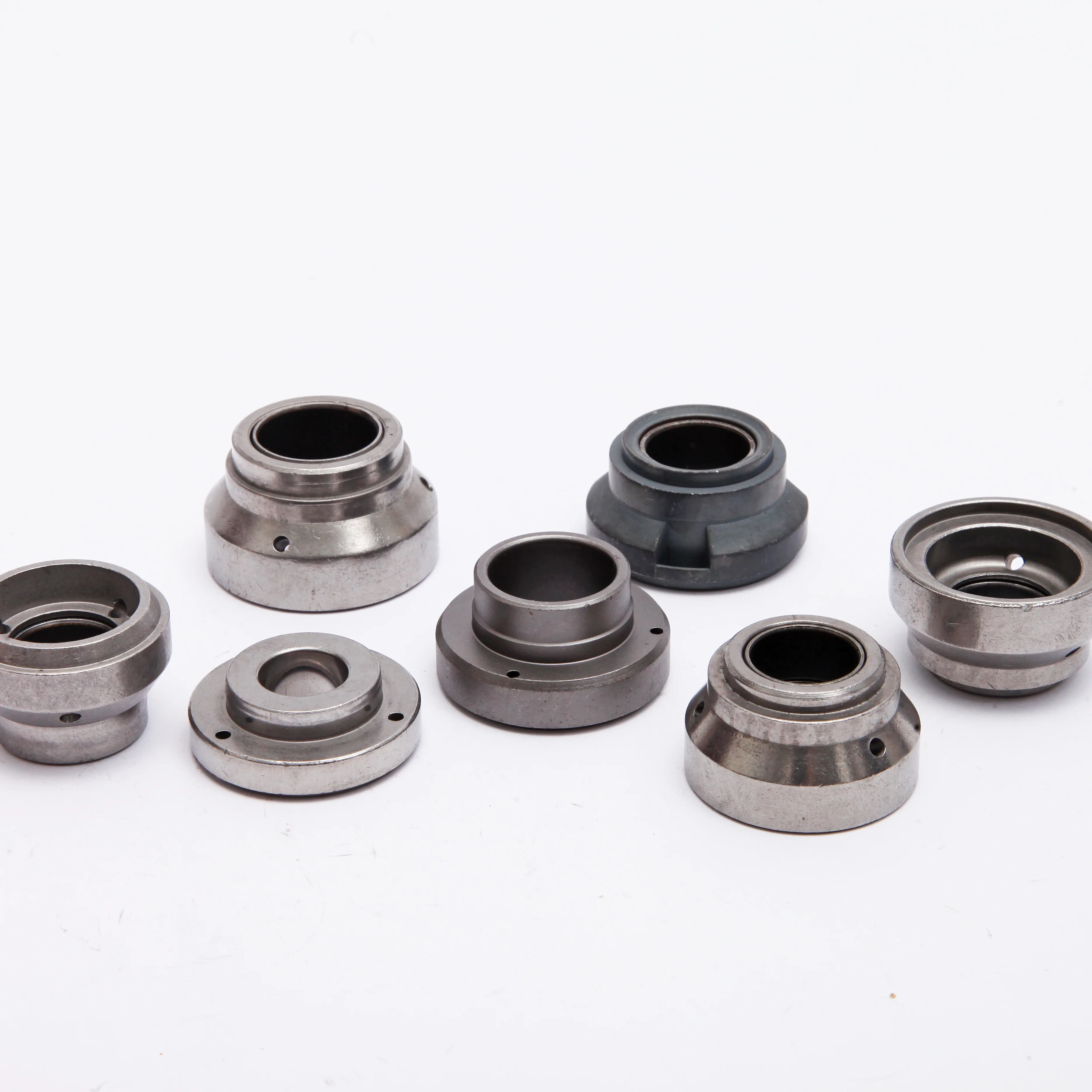 manufacturer customized  Fe-C-Cu powder metal sintered parts piston base valve and rod guide components shock absorber