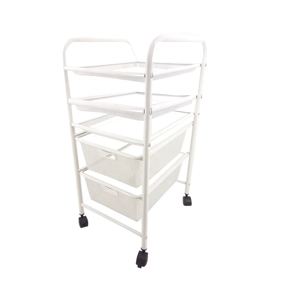 Best Sale Made In Taiwan China Easy Push Large Capacity  Office Furniture Trolley For Salon Beauty
