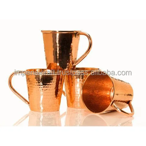 BEST SELLING 100%PURE COPPER MOSCOW MULE MUG BEST DESIGNS VODKA SHOT GLASS AND MUG FOR HOME USE PARTY AND BARS