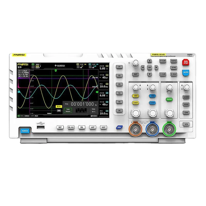 FNIRSI-1014D Digital Oscilloscope 2 In 1 Dual Channel Input Signal Generator 100MHz* 2 Ana-log Bandwidth 1GSa/s Sampling Rate