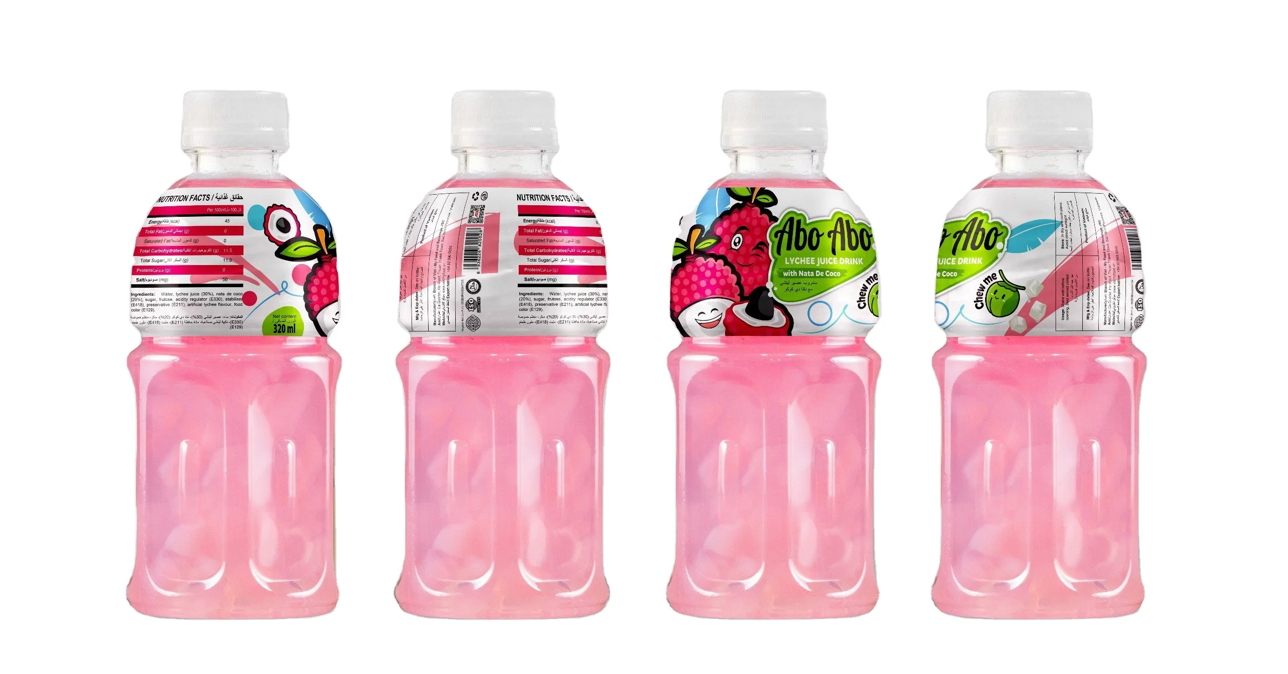 Напиток из сока Abo Lychee с Nata De Coco OEM частная марка от вьетнамского производителя