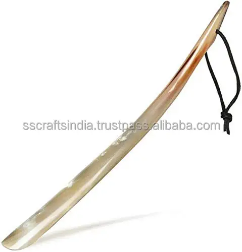 Buffalo Handmade Shoe Horn 100% Ox Shoe Horn High Selling Natural Short and Long for Customized Sale Made In India
