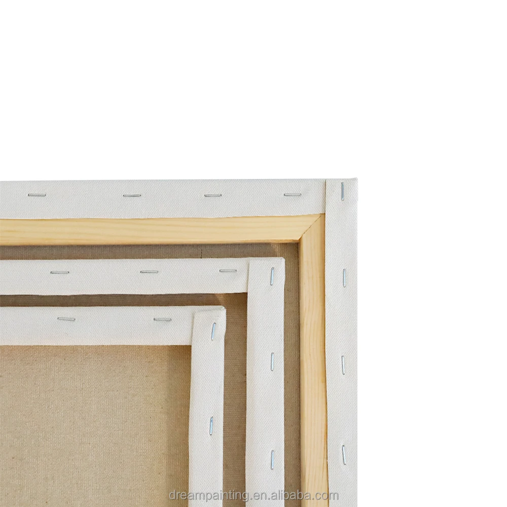 Blank Canvas Panels 6 Pack 380g Linen Mixed Stretched Canvas Print Artist Oil Painting Acrylic