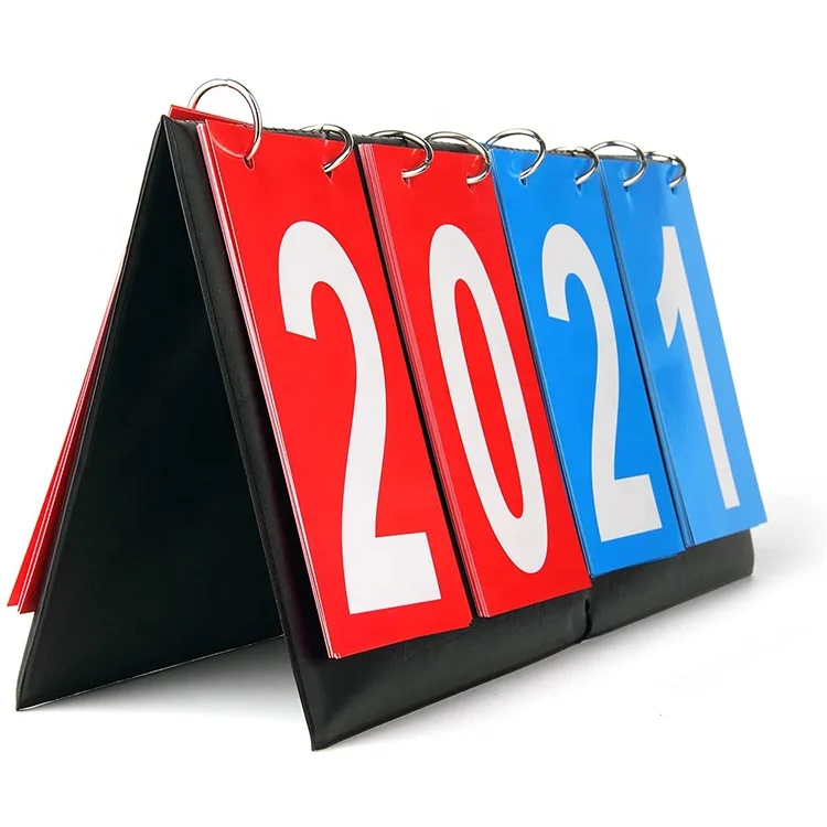 4 Digital Portable Table Top Scoreboard Easy Flip Score Keeper for Basketball Football Tennis Baseball Soccer Ping Pong Volleyb