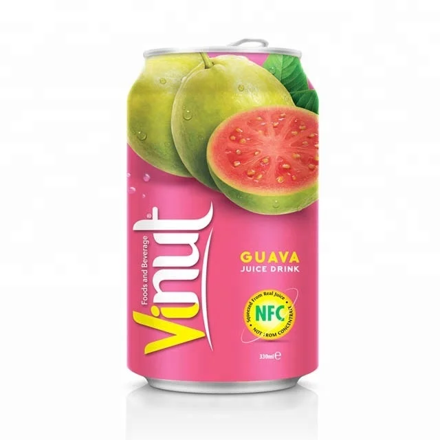 330ml  Vinut Canned Pink Guava Juice Drink Ready to Ship