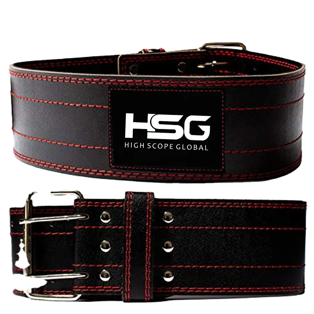 Hot Selling 2022 Powerlifting belt Genuine Leather Power Heavy Duty Weight Lifting Bodybuilding Belt