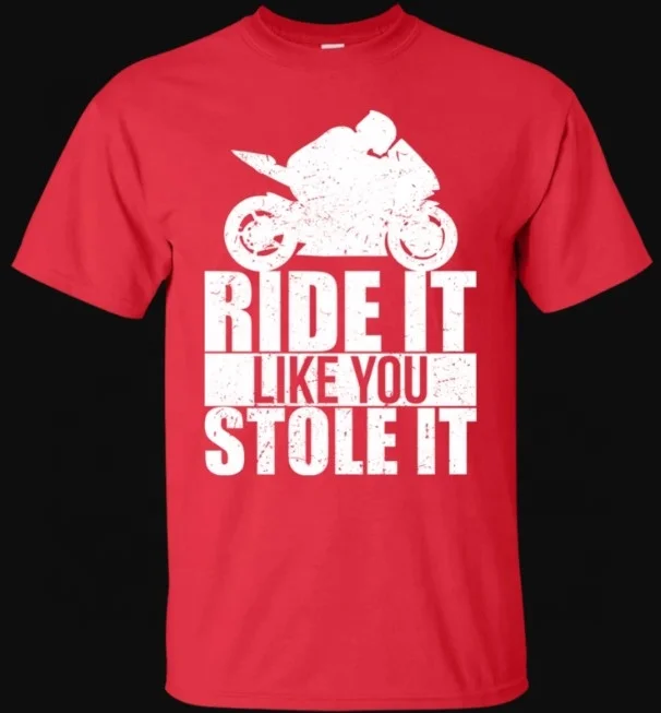 Wholesale 2021 Biker T-shirt Fashion Design Graphic Tees Mens Funny Motorbike 100% Cotton Man Motorcycle & Auto Racing