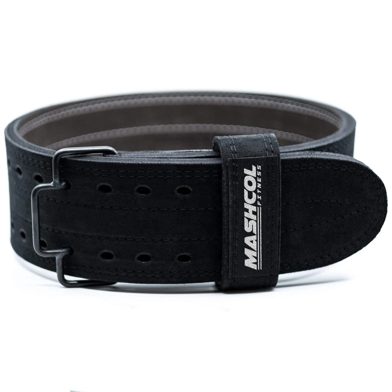 New Custom Logo Weightlifting Belt Quick Release Power Lifting Double Prong Belt Weight Lifting Back Waist Support Leather Belt