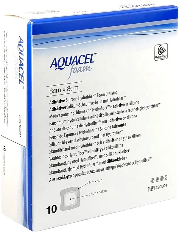 Клей из вспененного силикона Aquacel 8x8 см в упаковке 10