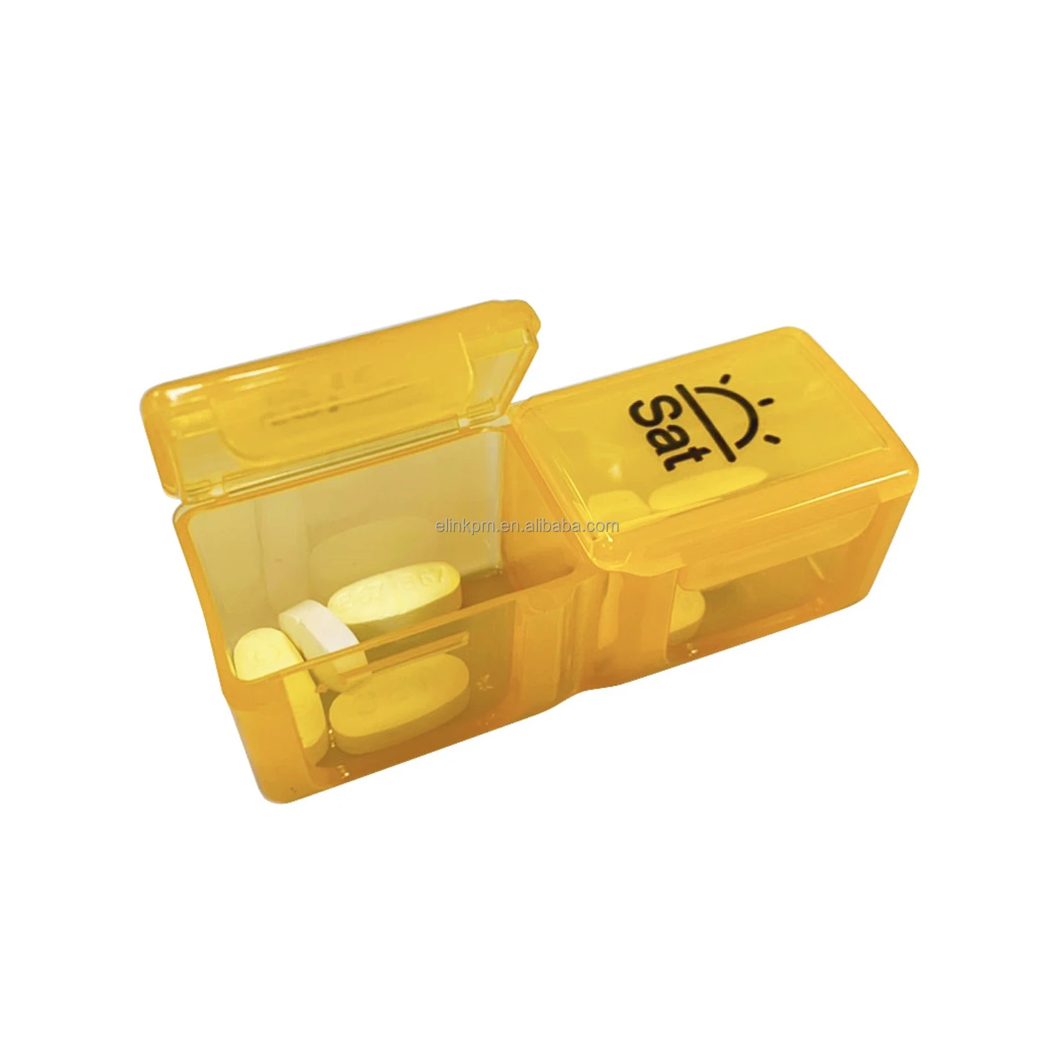 Vitamin Pill Case Organizer Storage Case Weekly