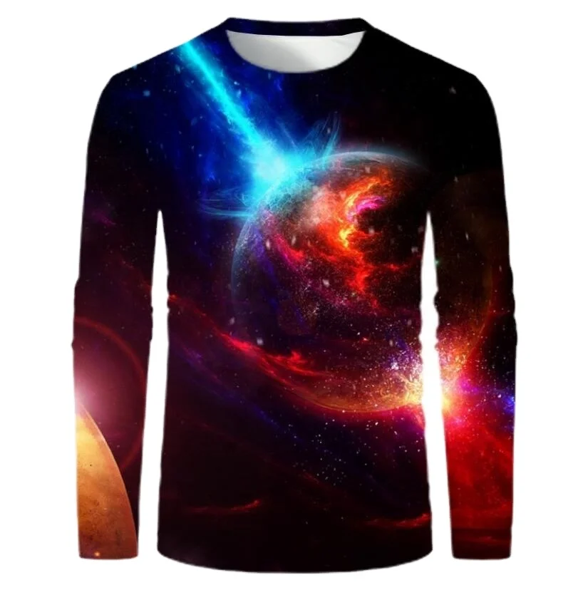 Latest design Men embossing logo design Premium cotton full Sleeve T-Shirt 4.2 Oz Soft Combed Ring-Spun tees custom