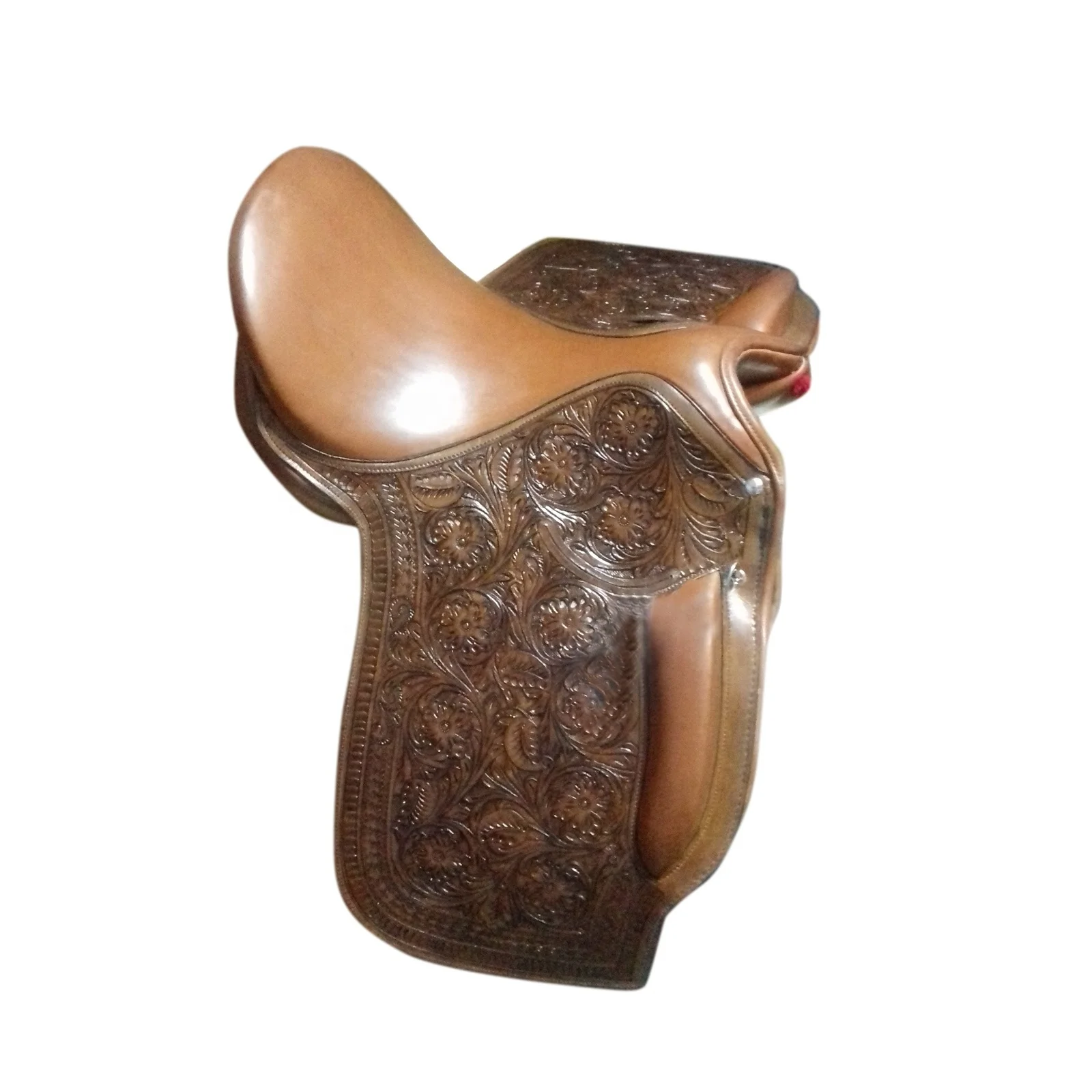 Wholesale Custom Leather Dressage saddle with Hand Tooled soft seat