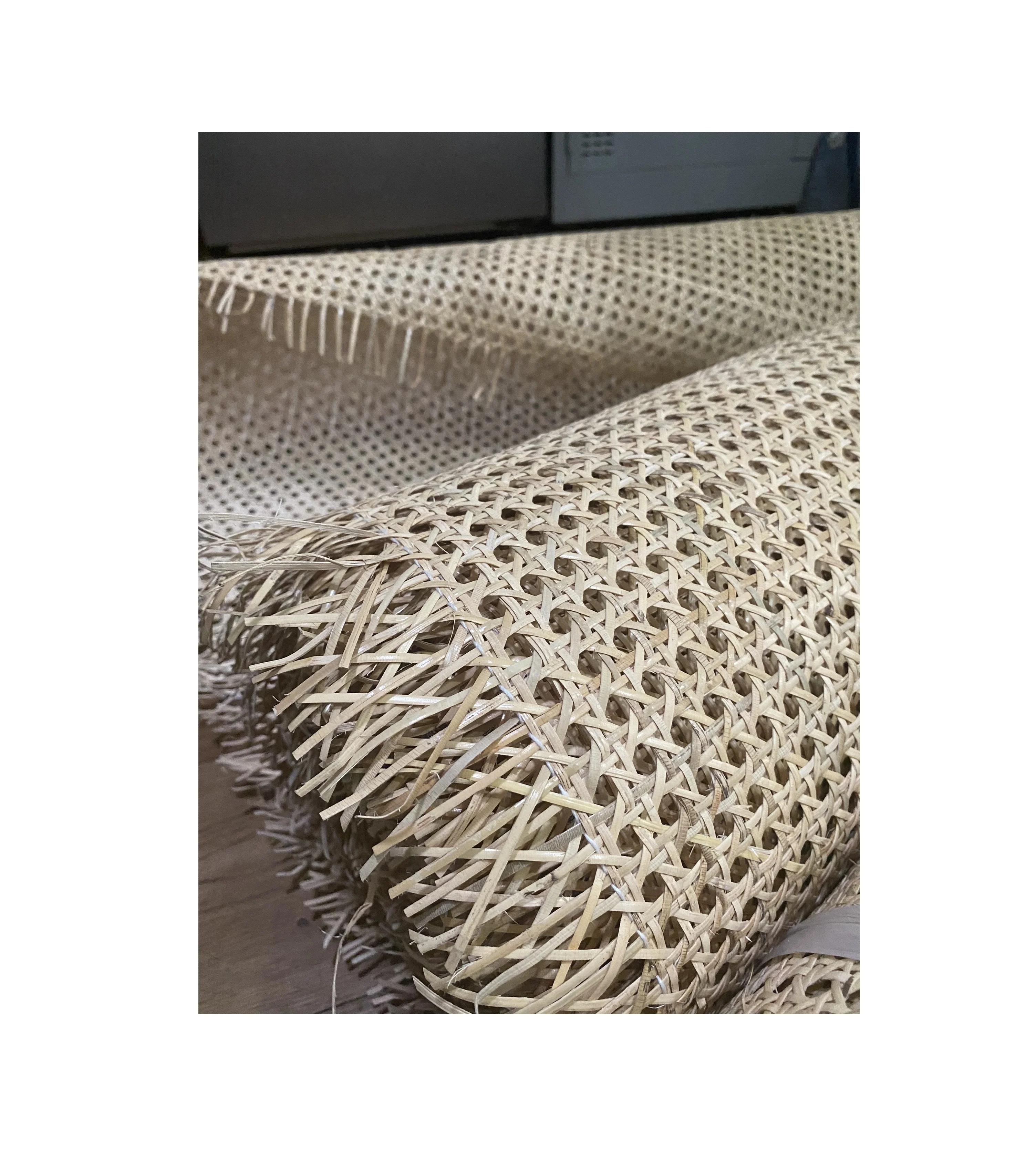 
1/2 Open Weaving Mesh Rattan Cane Webbing Materials/ Rattan webbing cane ( 0084587176063 whatsapp) 