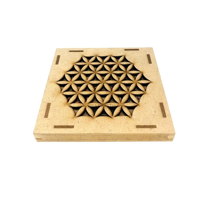 Engraved 7 Chakra Set Tree Life Gift Box Chakra Set 7 Chakra Stone Set with Wooden Agate Natural Gemstone Feng Shui Love