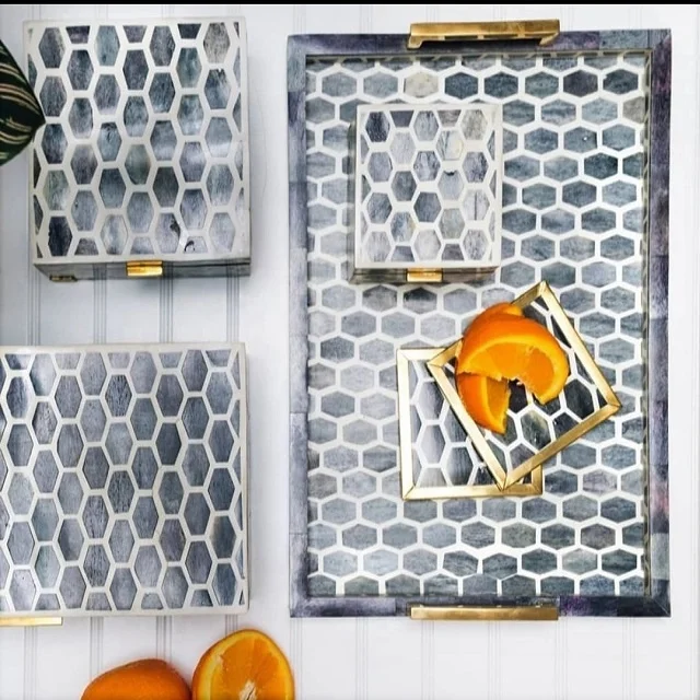 Набор ручной работы с антикварной инкрустацией костей, оптовая продажа