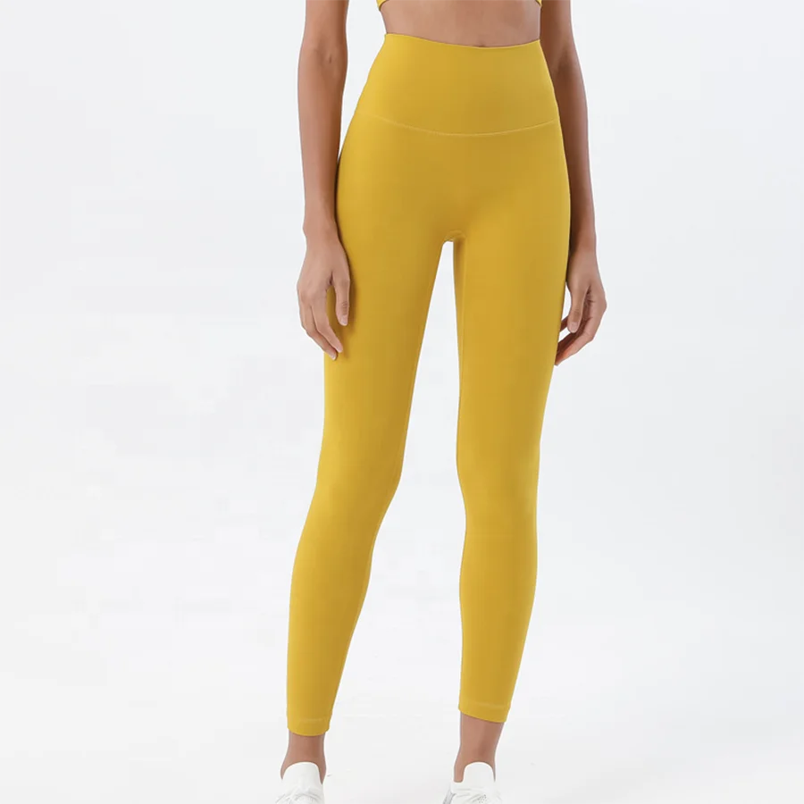 Amazon Wholesale Fashion New Style Black white Gary High Waisted Tight Seamless Yoga Legging
