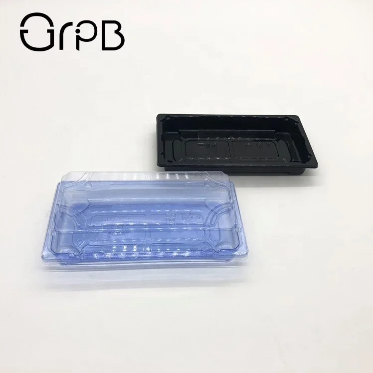 Sushi plate dishes take away food box packaging plastic