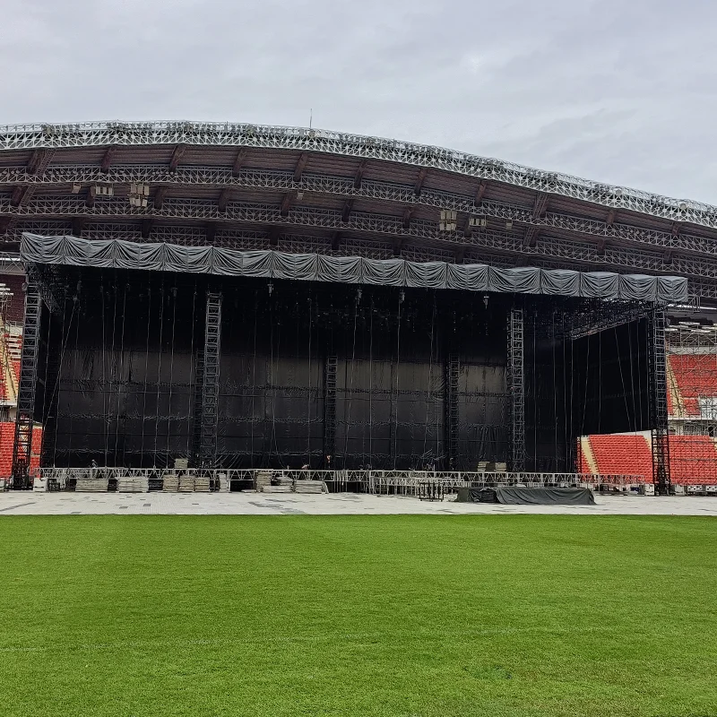 Aluminum Flat Arched Dome Tunnel Roof Truss System for Concerts & Events for Music Festivals Sports & Entertainment