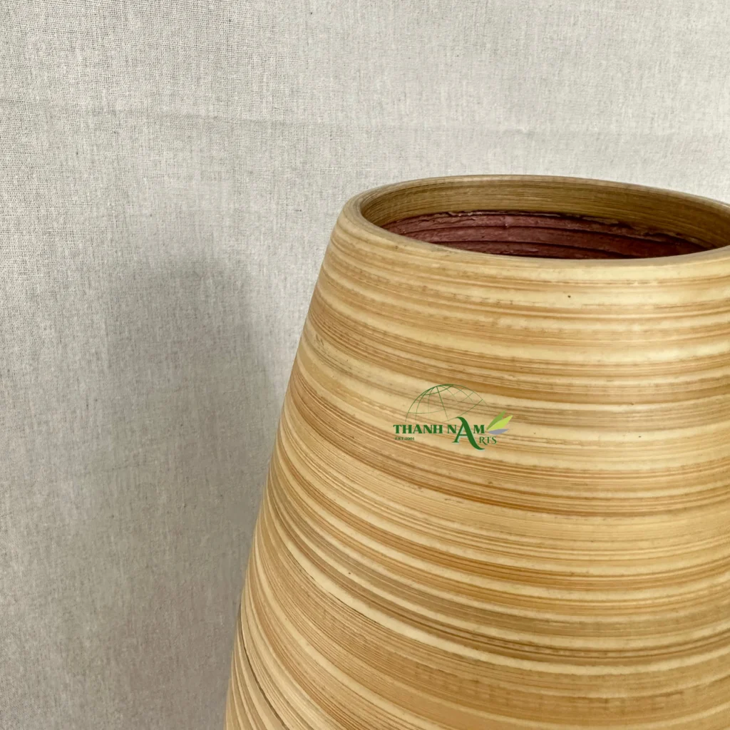 2024 Handcrafted Bamboo Decorative Vase from Vietnam Modern minimalist design for Home Use