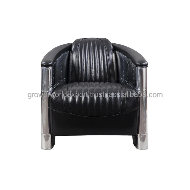 Luxury Aviator chesterfield leather armchair Leather Sofa High Quality Premium Restaurant Sofa Modern Room affordable Furniture