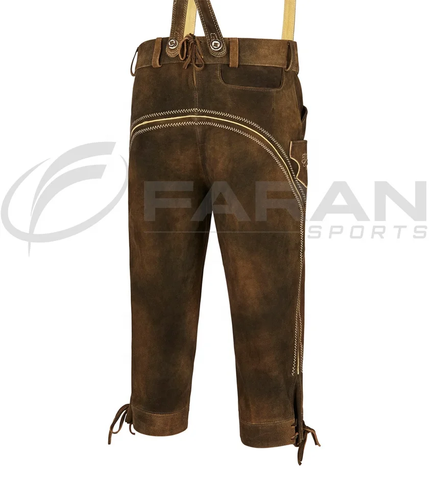 Одежда Trachten немецкая одежда традиционные шорты Октоберфест для унисекс Индивидуальные Дизайнерские баварские кожаные брюки с вышивкой