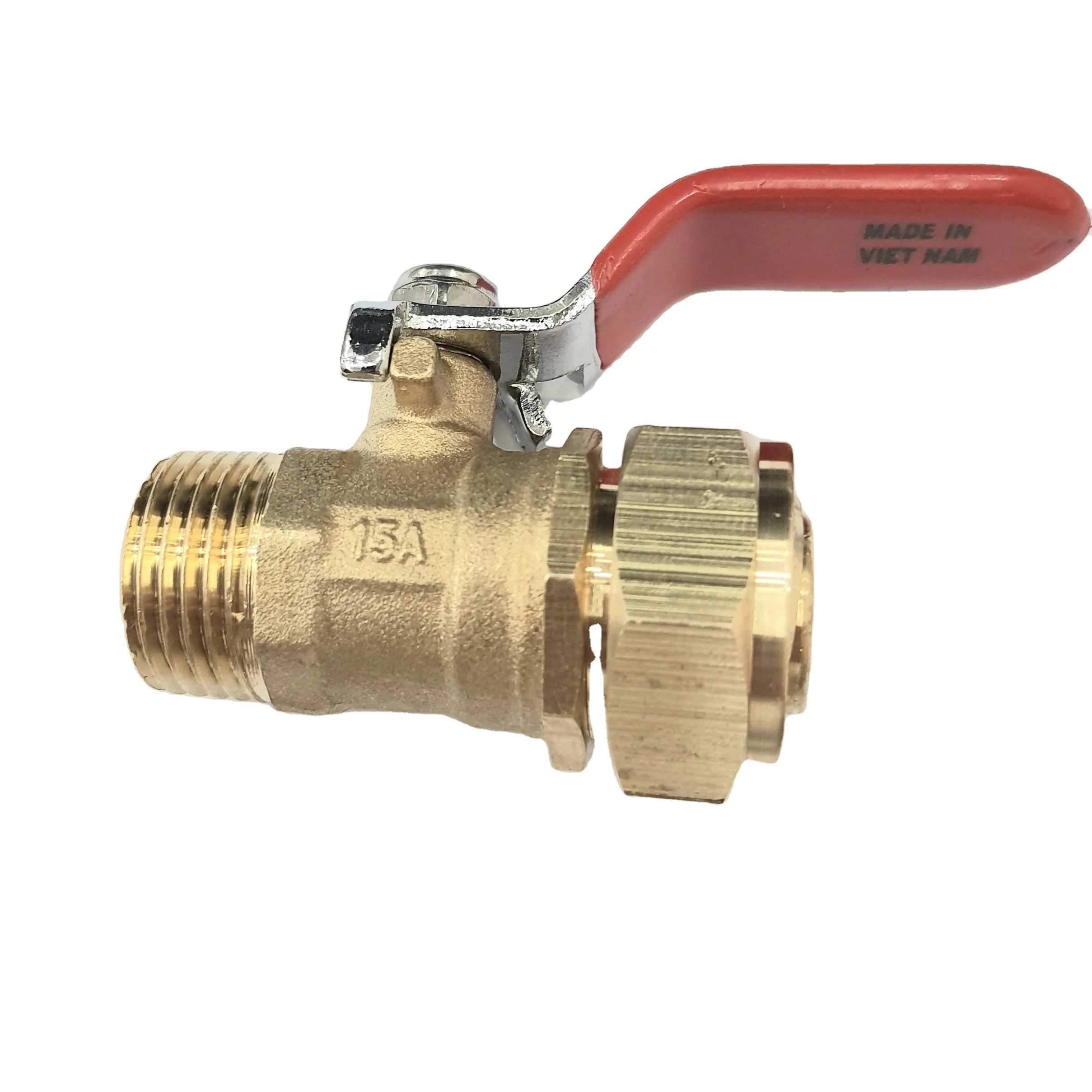 Латунный шаровой клапан высшего качества из Вьетнама, высококачественный кованый латунный испытательный дренажный шаровой клапан