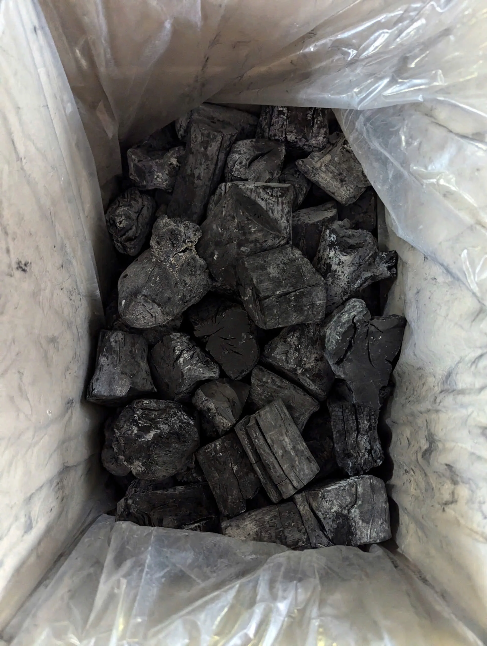 White Coffee Charcoal for Outdoor BBQ Camping & Grill Trips-Smokeless Binchotan Black Coal Activated Charcoal