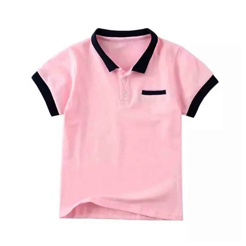 Специальная распродажа детская джинсовая футболка с коротким рукавом и воротником-поло