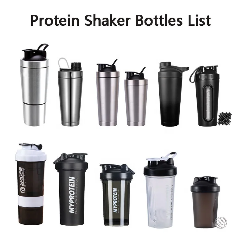 Stainless Steel Shaker Bottle with Noise-Free Design for Protein Mixes and Pre Workout 100% Leak Proof