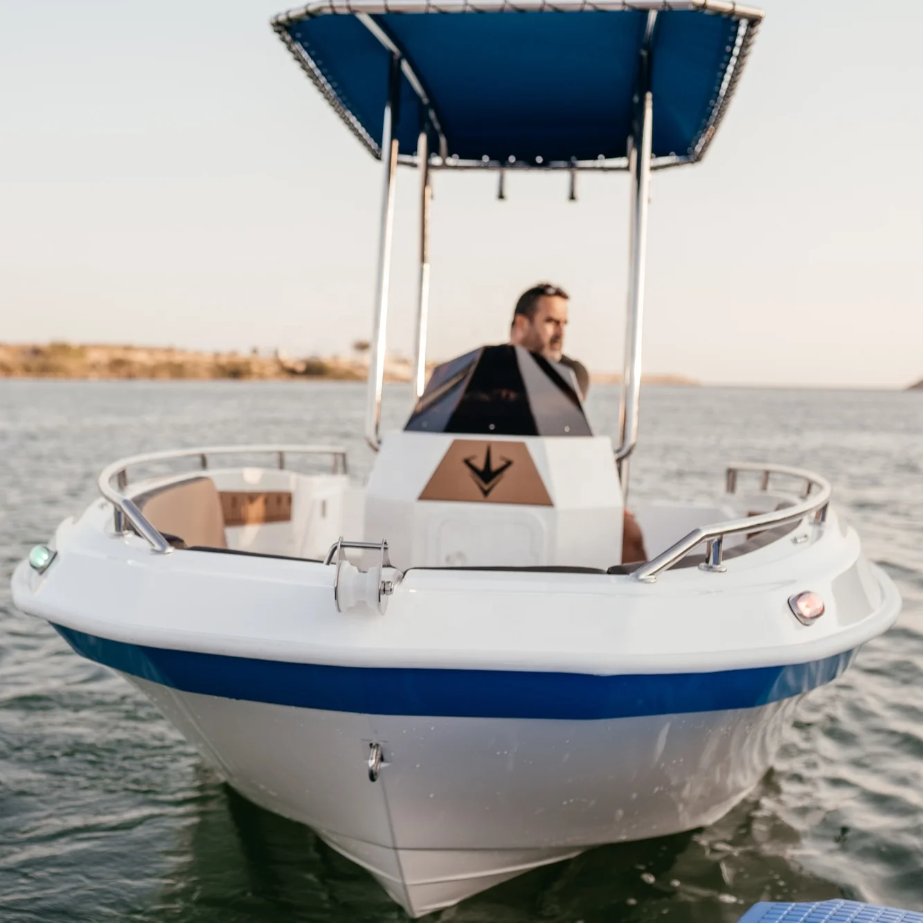 Alesta Marine Luxury Marlin 460 Model DARK BLUE New Fiber Glass Fishing Speed Boat Best Quality White Ocean Sea Lake River 4.5 m