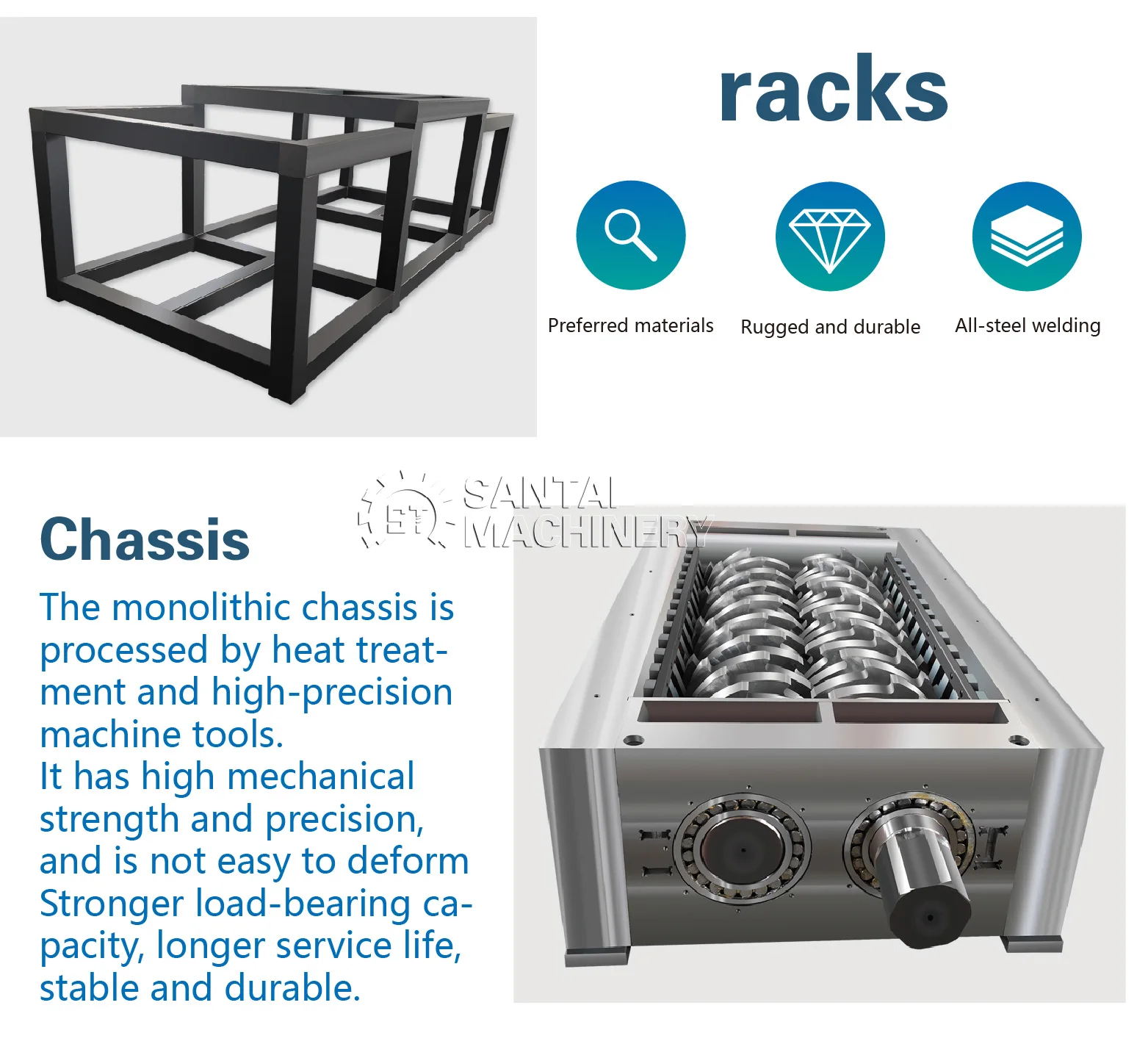 Double Shaft Industrial Shredder New Alloys Stainless Steel Aluminum Materials Shredding Machine