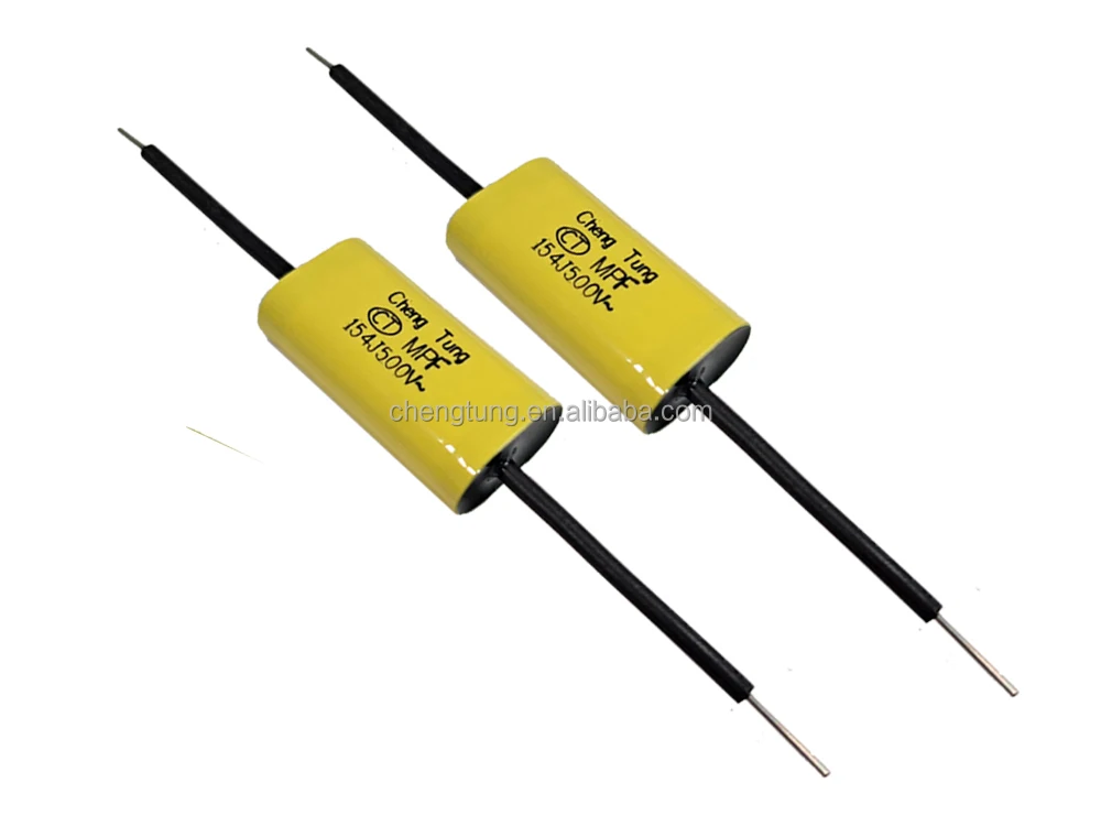 Осевые провода Овальные Плоские металлизированные полипропиленовые пленочные конденсаторы