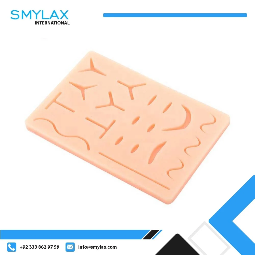Suturing Training Pad For Doctor Nurse Student Practice Model Wound Silicone Suture Pad Human Traumatic Skin Model