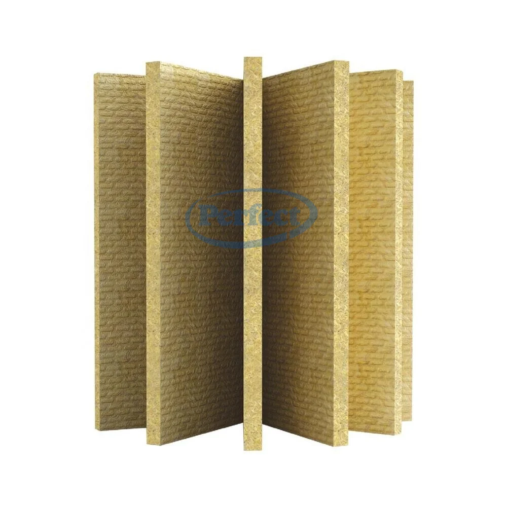 Rock wool sandwich wall panel insulation board aluminum roofing panel fireproof rock wool panels
