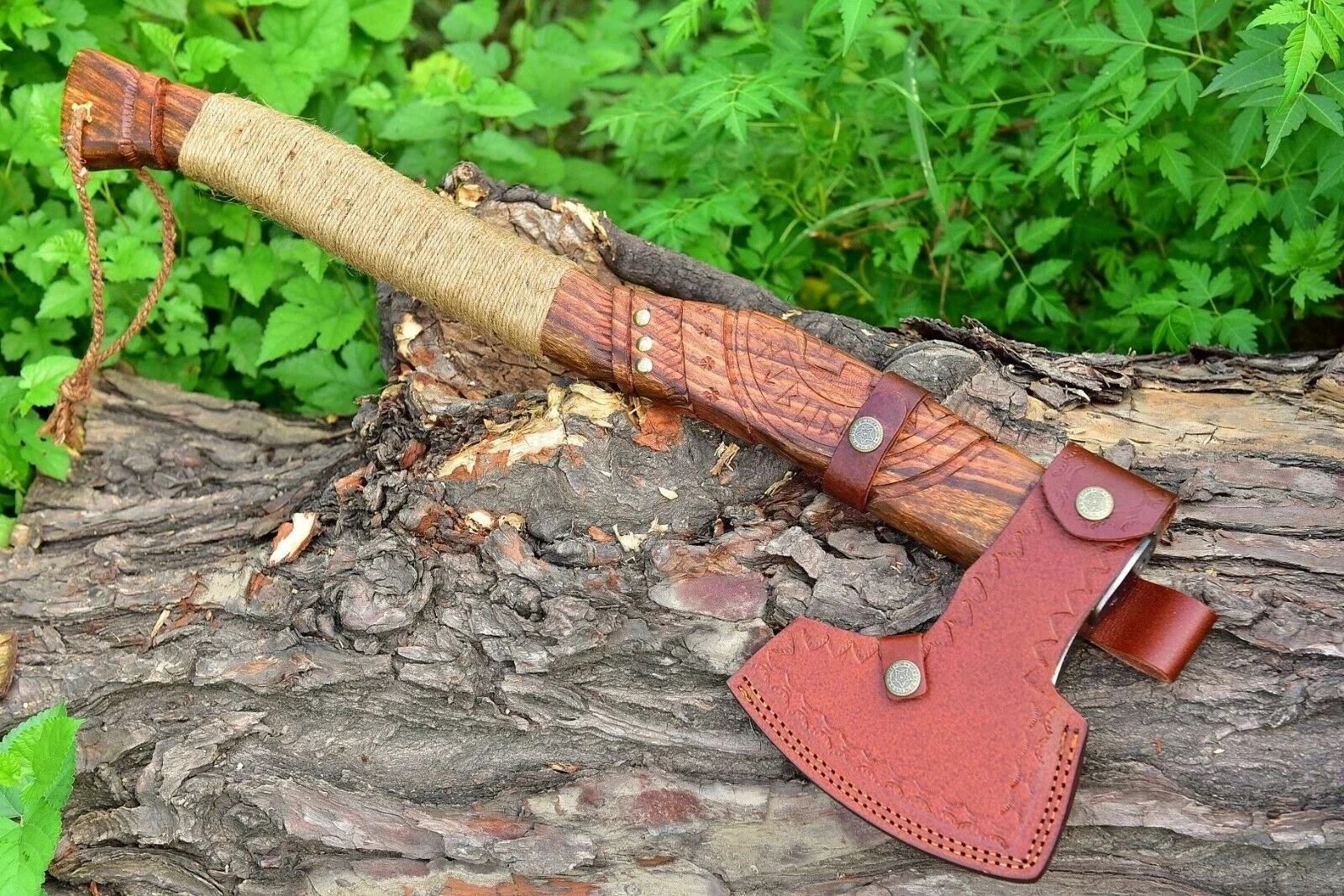 Красивое лезвие Sizzco ручной работы из высокоуглеродистой стали инструмент для улицы лес Охота Выживание топор гравирование ручка искусство