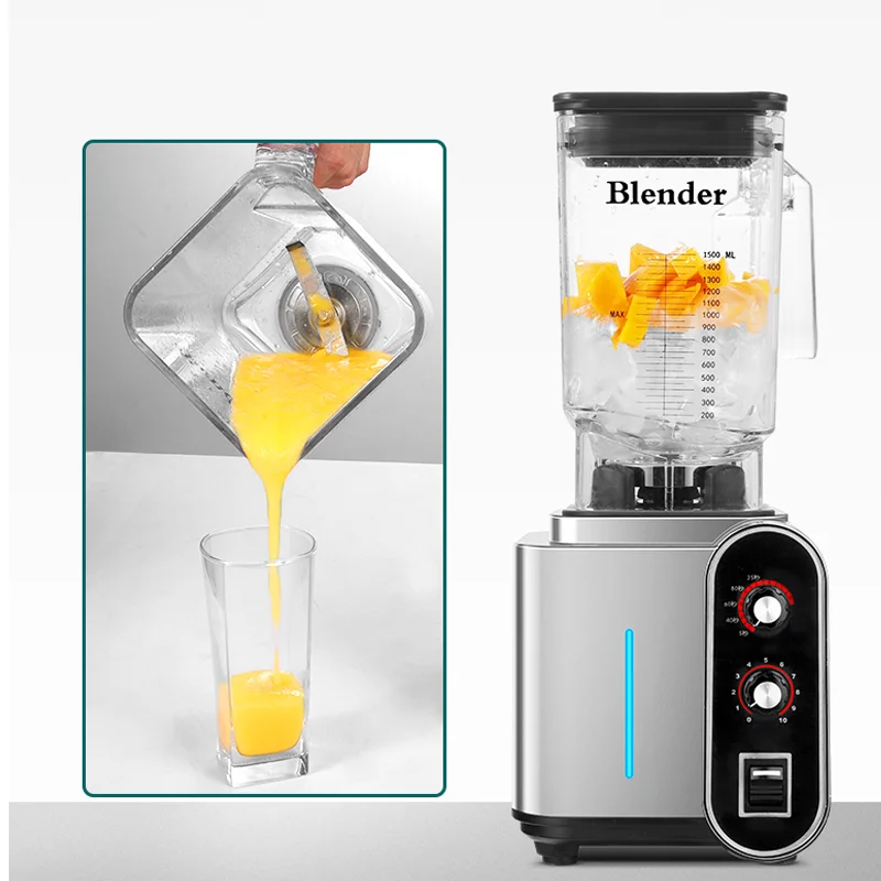 Pure copper motor   Electric Fruit Juicer Blender high performance professional blender for commercial & residential purpose
