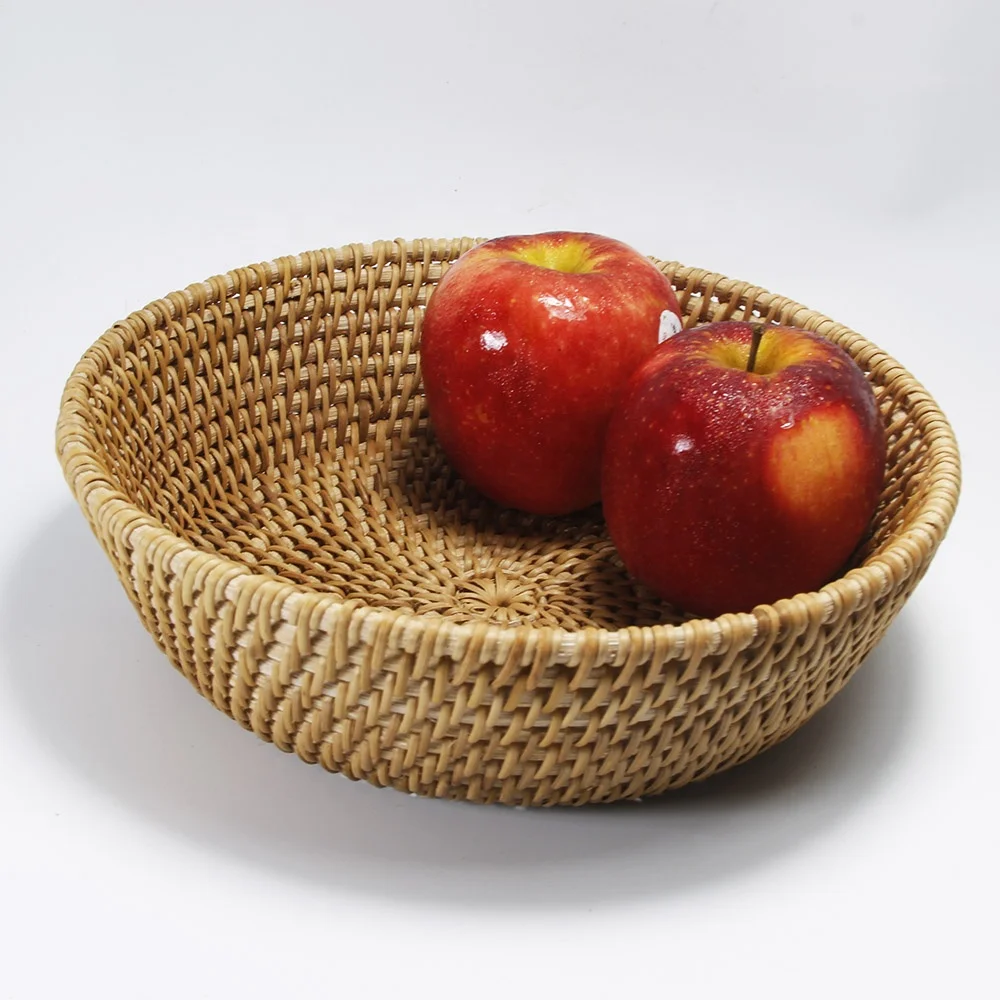 Vietnam Eco-friendly Natural Rattan Basket Wicker Water Hyacinth Basket With Customized Size