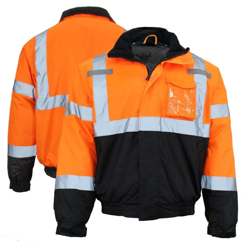 Safety Workwear Custom Safety Work Wear Jackets Reflective Motorcycle Waterproof Fluorescent Jacket